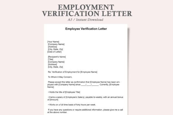 Download Job Verification Letter - Job Collection