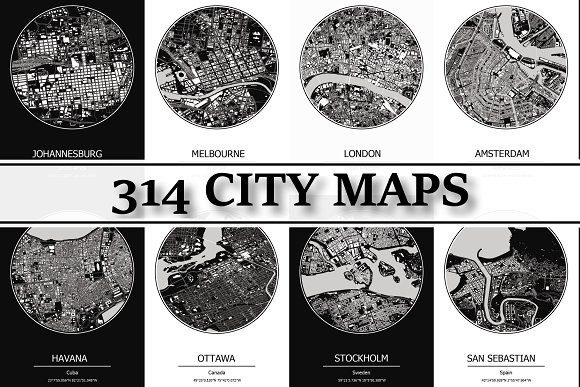 Download 314 City Maps - Building Footprints - Building Collection