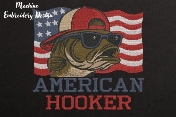 Download Funny Bass Fish in Hat on Black - Bass Collection