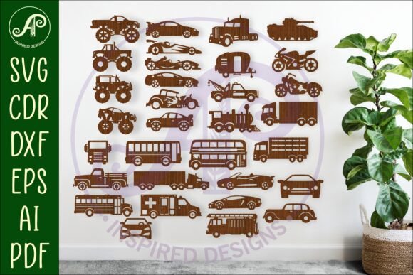 Download Vehicle SVG Bundle Cut out Shapes - Vehicle Collection