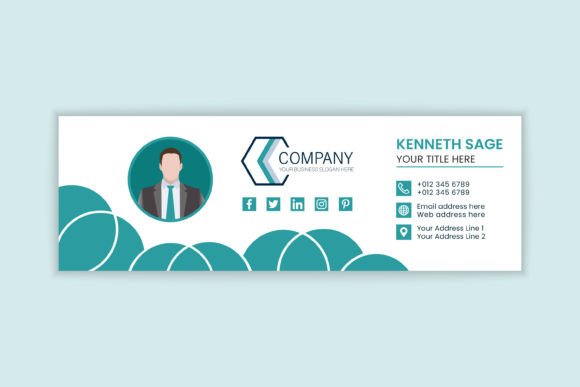 Download Modern Business Email Signature Template - Modern Collection
