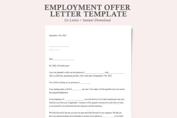 Download Job Offer Template,job Offer Letter - Job Collection