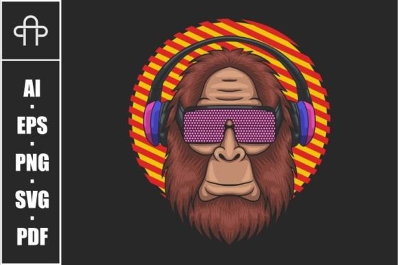 Download Bigfoot Wearing a Techno Eyeglasses - Techno Collection